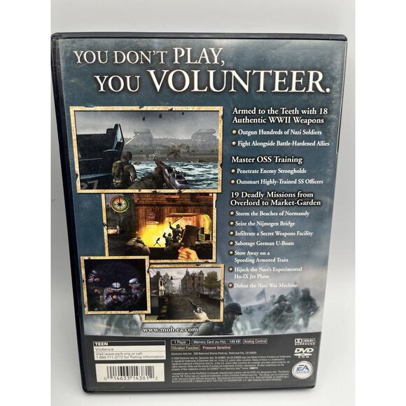 Medal of Honor: Frontline Sony PlayStation 2 PS2 CIB Complete Tested - Picture 4 of 7